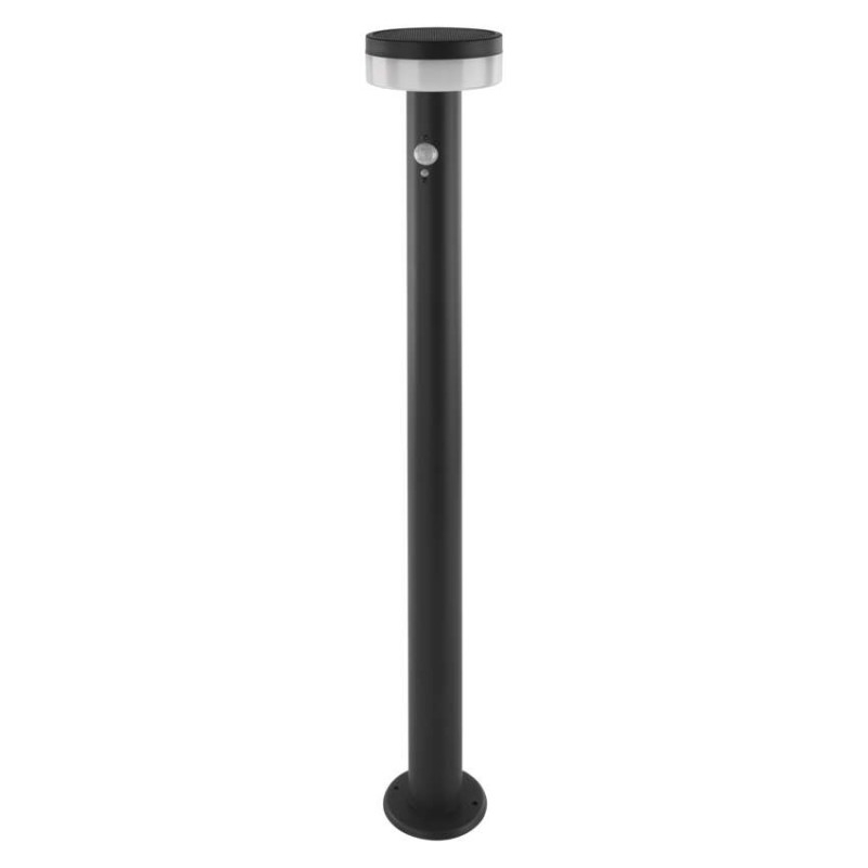 LED solar garden pillar light with dusk sensor, TERION, 12,5 × 12,5 × 80 cm [3]