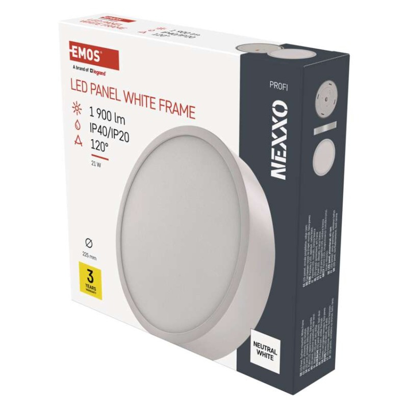 LED surface luminaire NEXXO, round, white, 21W, neutral white [1]