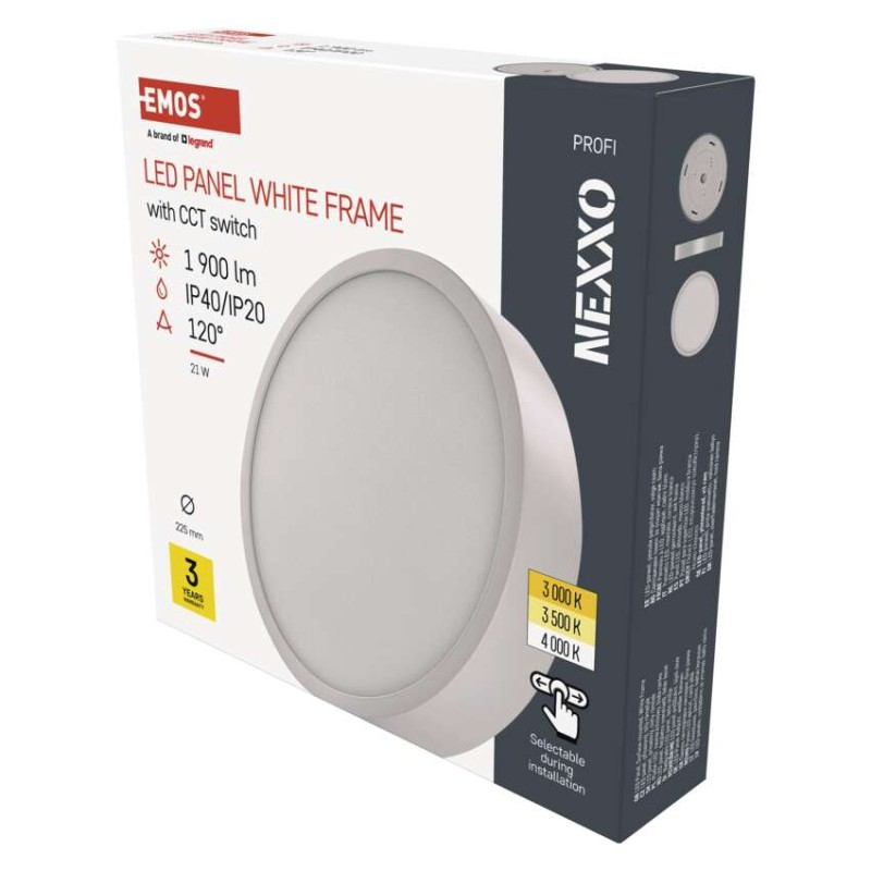 LED surface luminaire NEXXO, round, white, 21W, with change CCT [1]
