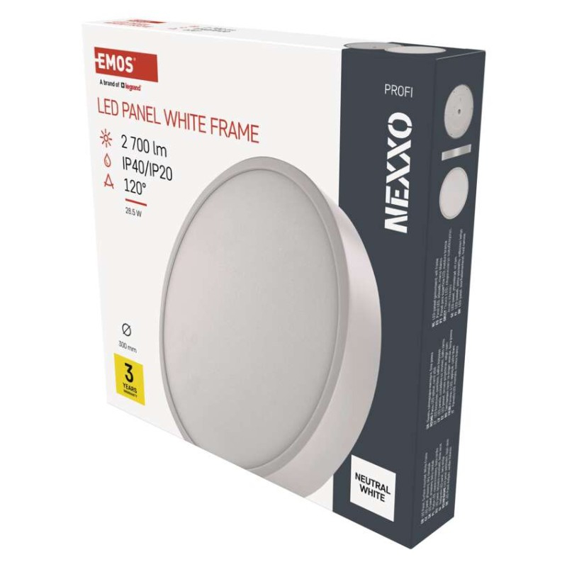 LED surface luminaire NEXXO, round, white, 28,5W, neutral white [1]