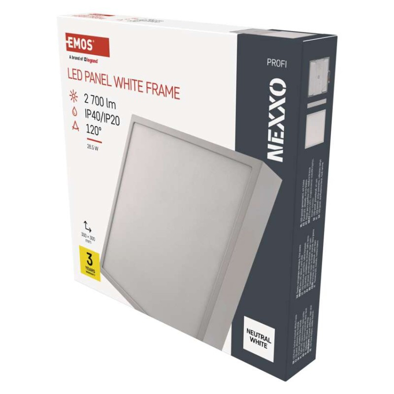 LED surface luminaire NEXXO, square, white, 28.5W, neutral white [1]
