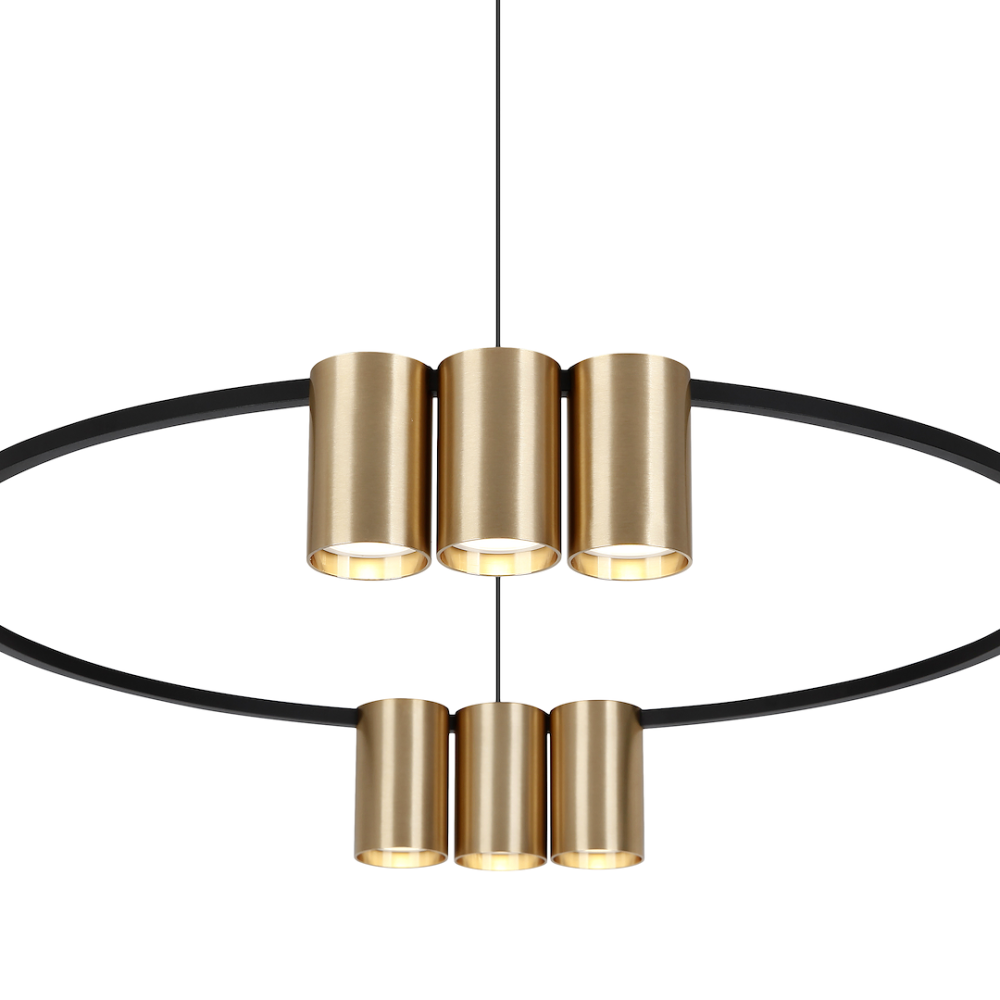 LUSTRA GENESIS ROTUND NEGRU/AURIU MIC [2]
