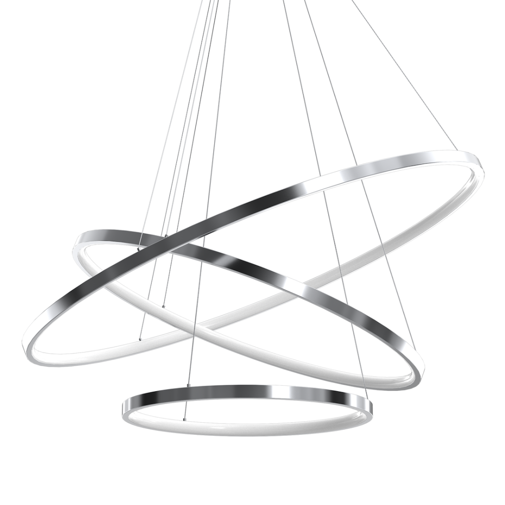 LUSTRA HOOP CHROME 93W LED [2]