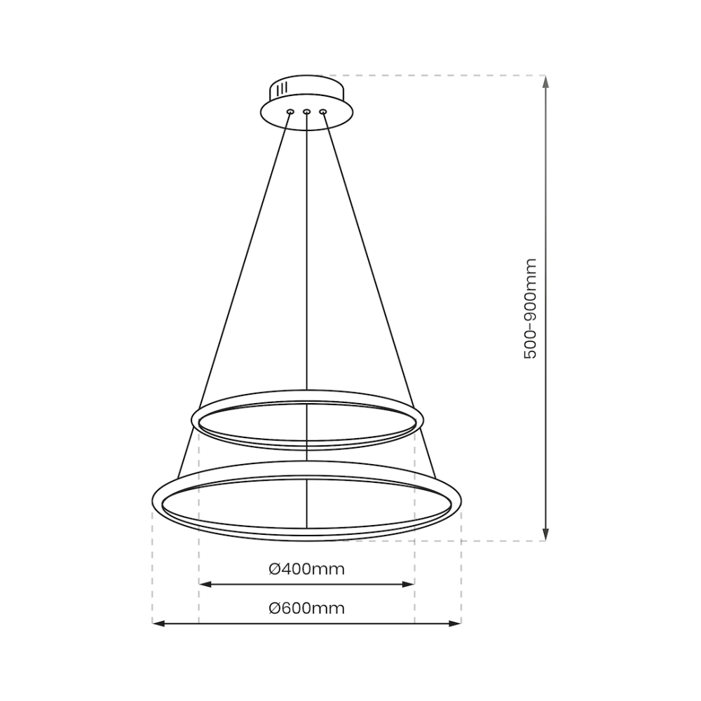 LUSTRA HOOP NEGRU 51W LED [6]