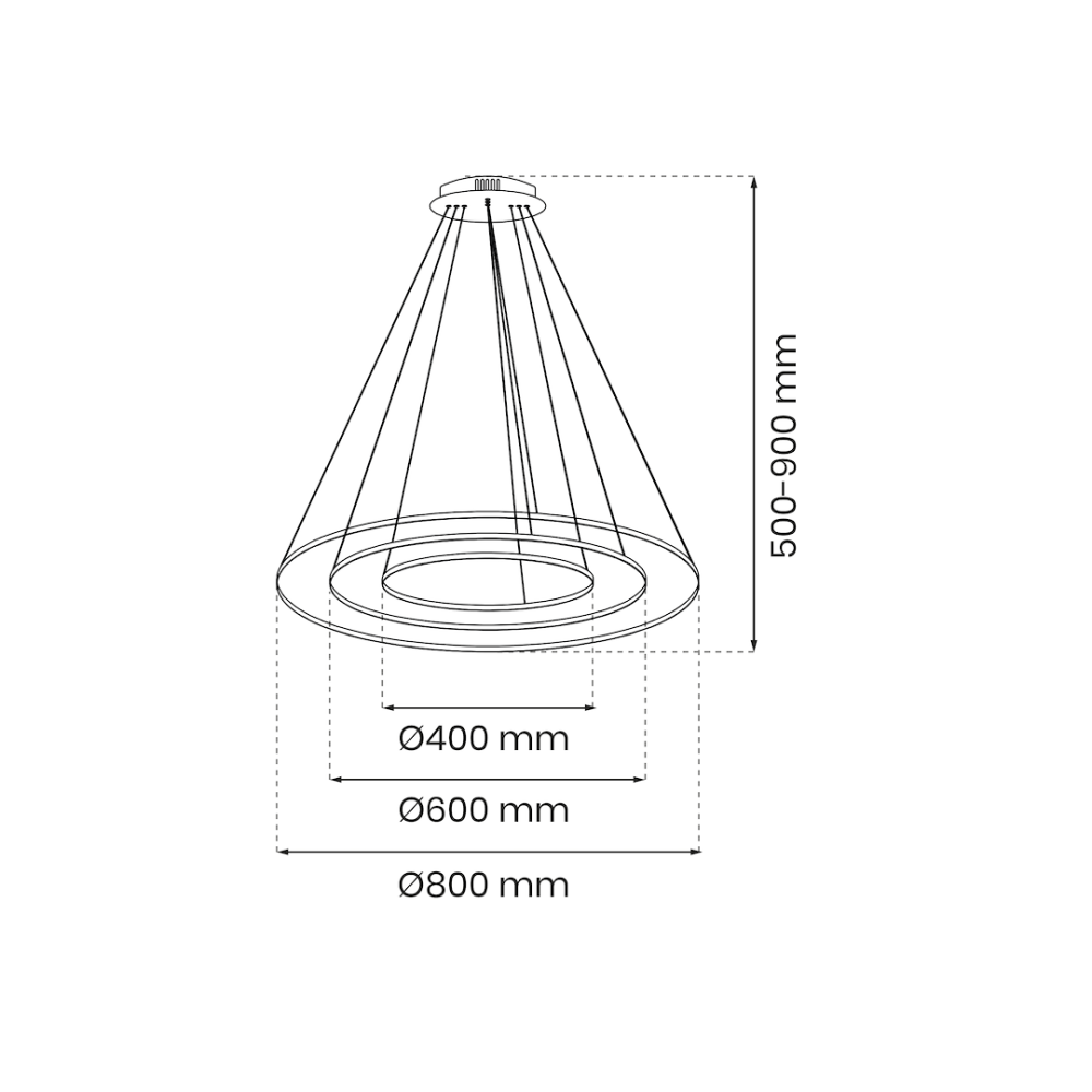 LUSTRA HOOP NEGRU 93W LED [6]