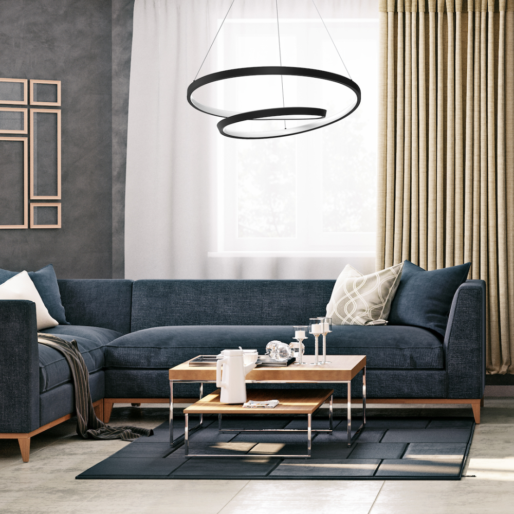 LUSTRA LUCERO NEGRU 48W LED [5]