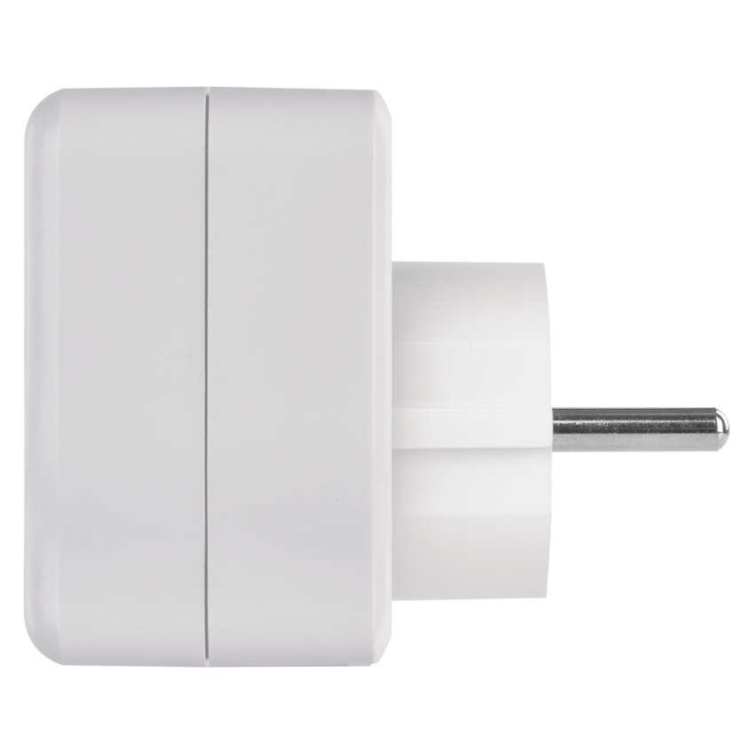 ADAPTOR USB 1xUSB-A+1xUSB-C, ALB [4]