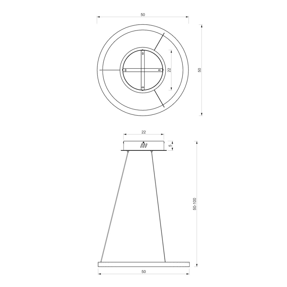 PENDUL GALAXIA NEGRU 26W LED [6]