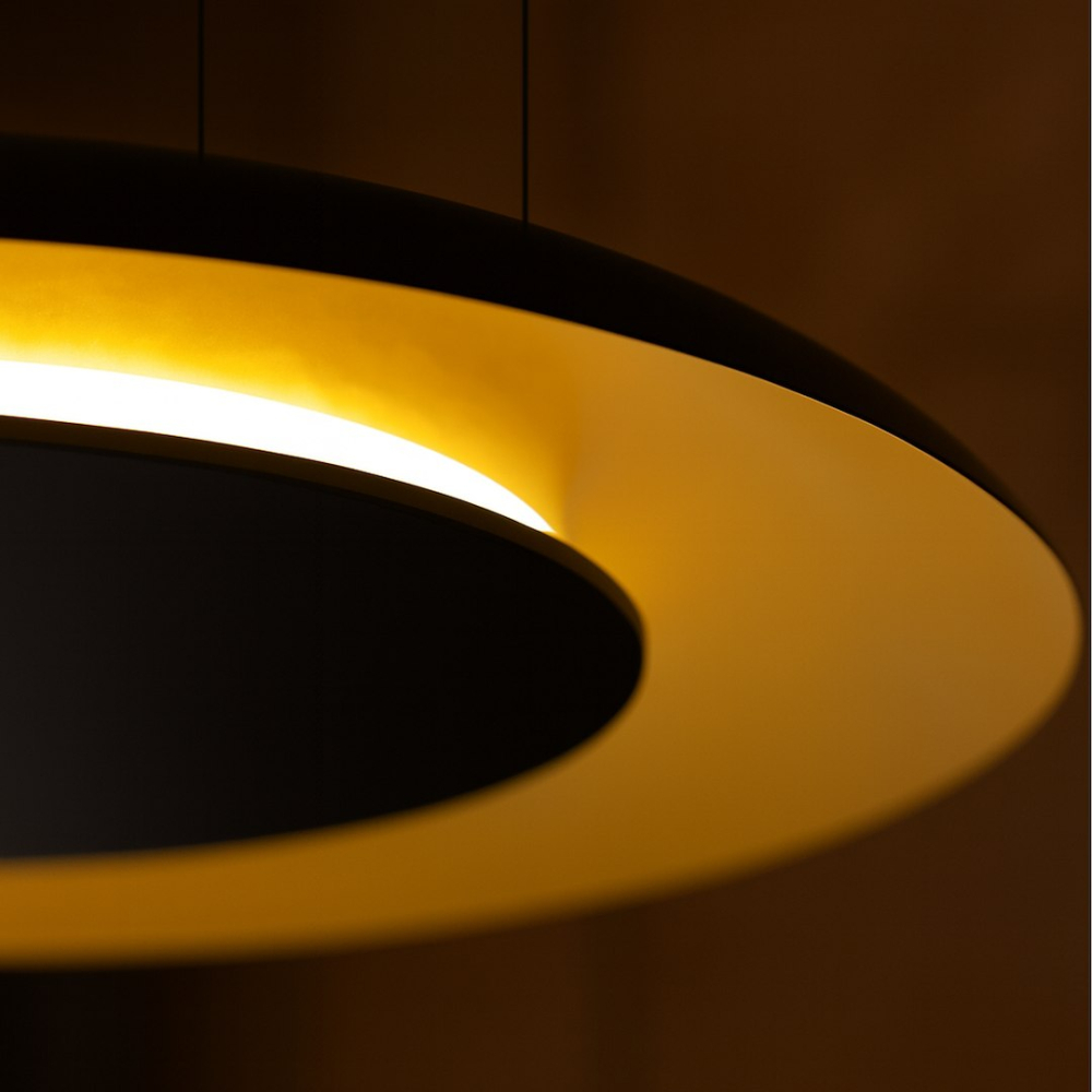 PENDUL LED PIATTINO NEGRU/AURIU [6]