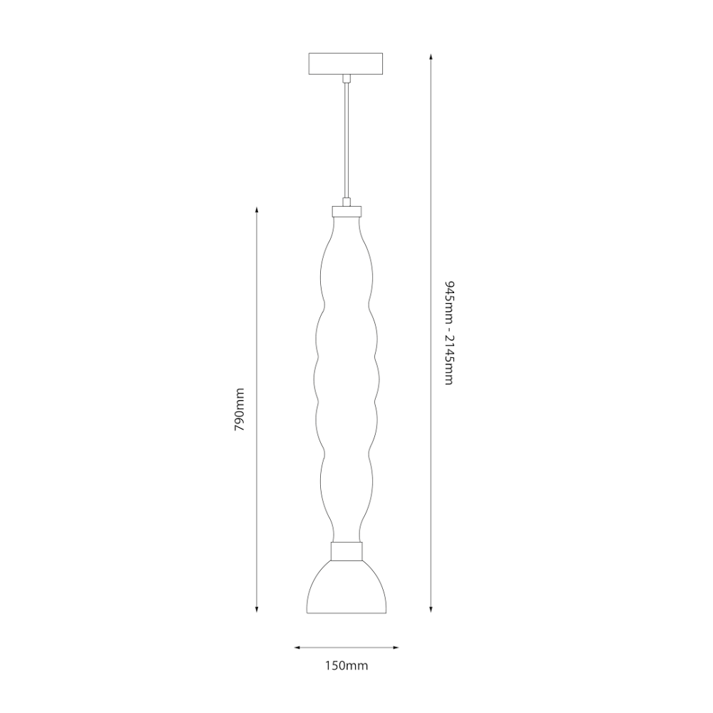 PENDUL LUCCO AMBER [5]