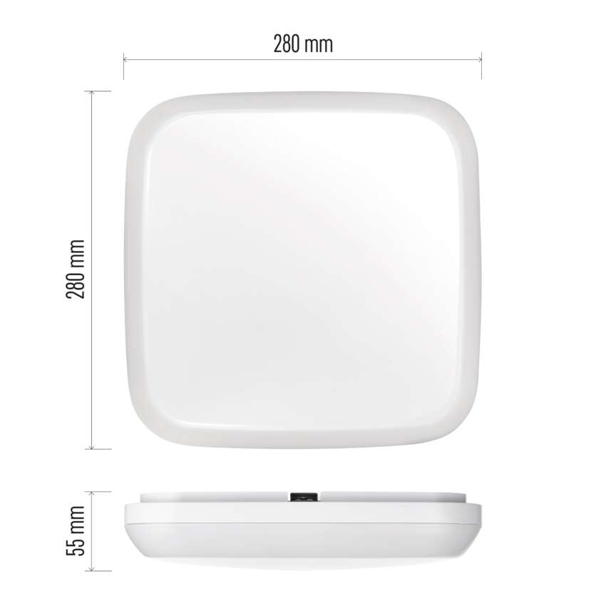 PLAFONIERA PATRATA DORI LED 18W IP54 [4]