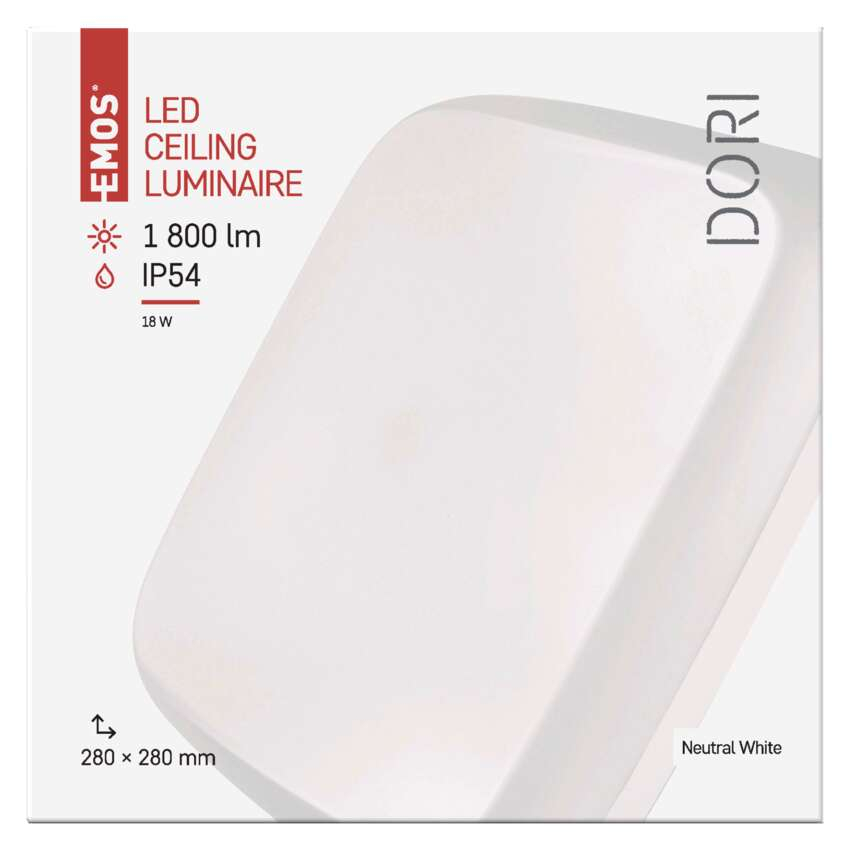 PLAFONIERA PATRATA DORI LED 18W IP54 [9]
