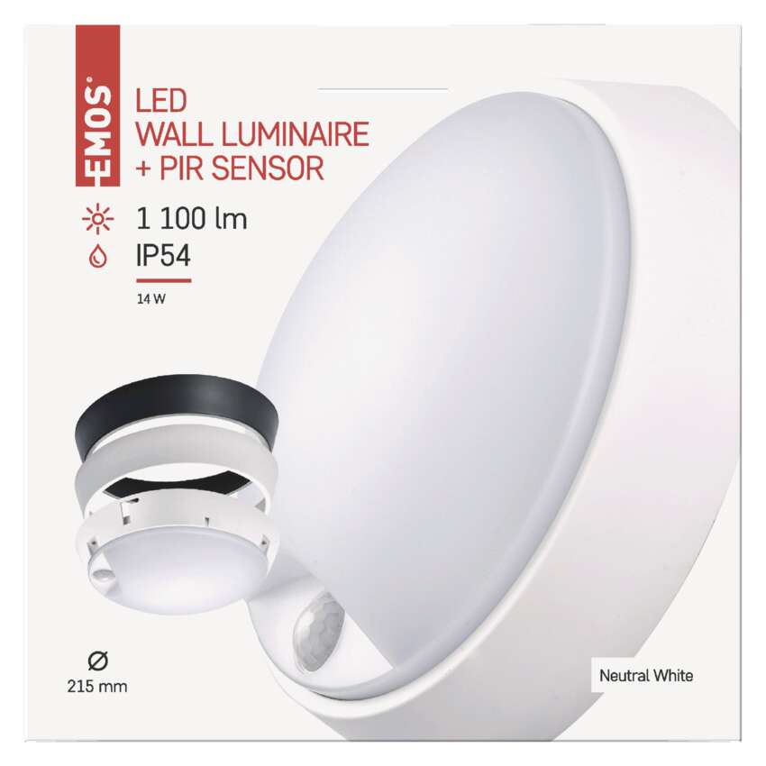PLAFONIERA ROTUNDA ZURI LED 14W IP54 CU SENZOR DE MISCARE [11]
