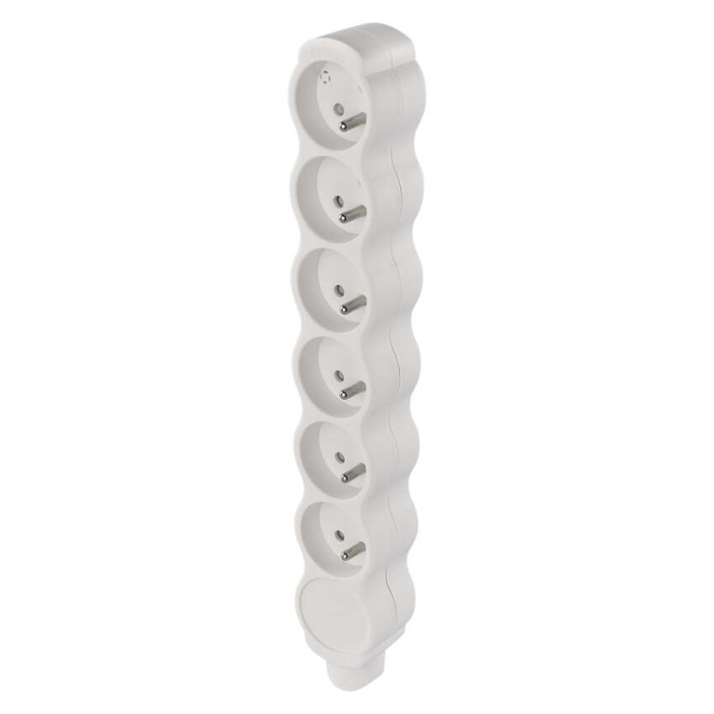 Power Strip without cable 6 sockets, white [1]