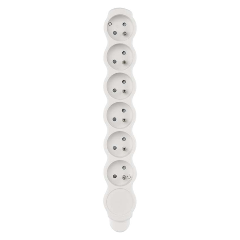 Power Strip without cable 6 sockets, white [2]