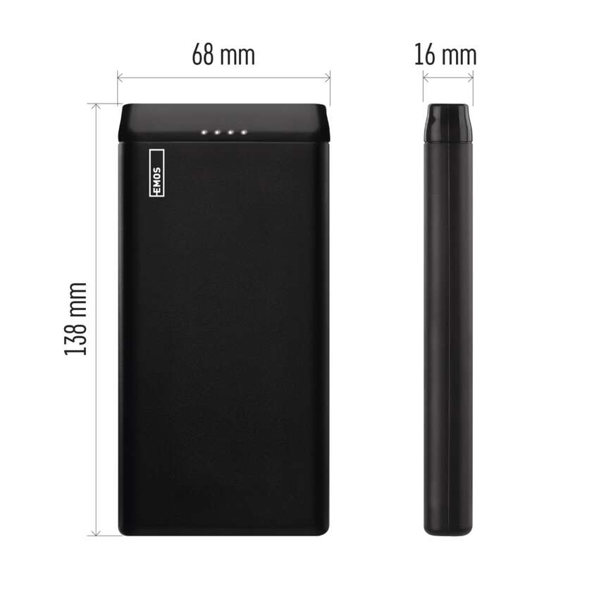 POWERBANK PORTABIL, ALPHA 10S,10W,  10000MAH, NEGRU [2]