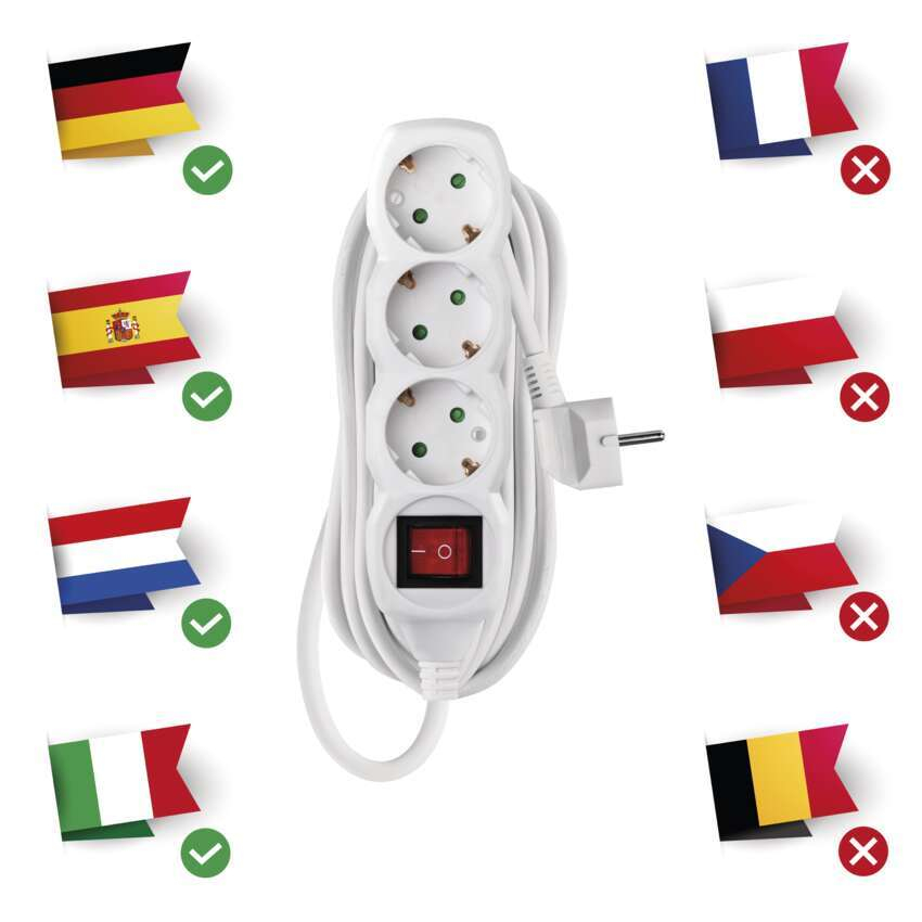 PRELUNGITOR ALB 5 M,3 PRIZE CU INTRERUPATOR [2]