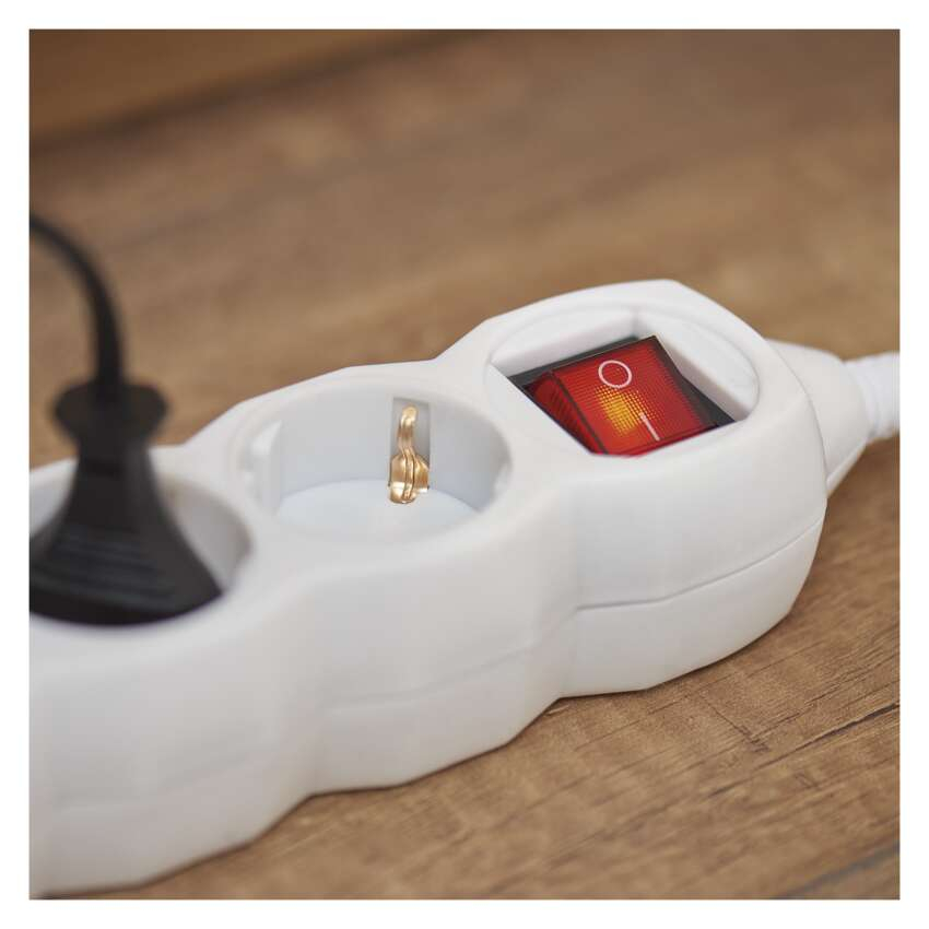 PRELUNGITOR ALB 5 M,3 PRIZE CU INTRERUPATOR [6]