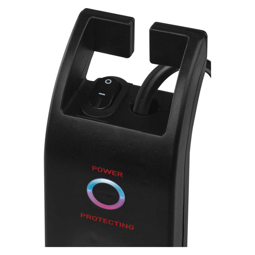 PRELUNGITOR CU PROTECTIE LA SUPRATENSIUNE SCHUKO< 1800J, 4 PRIZE, CABLU 2M, NEGRU [7]