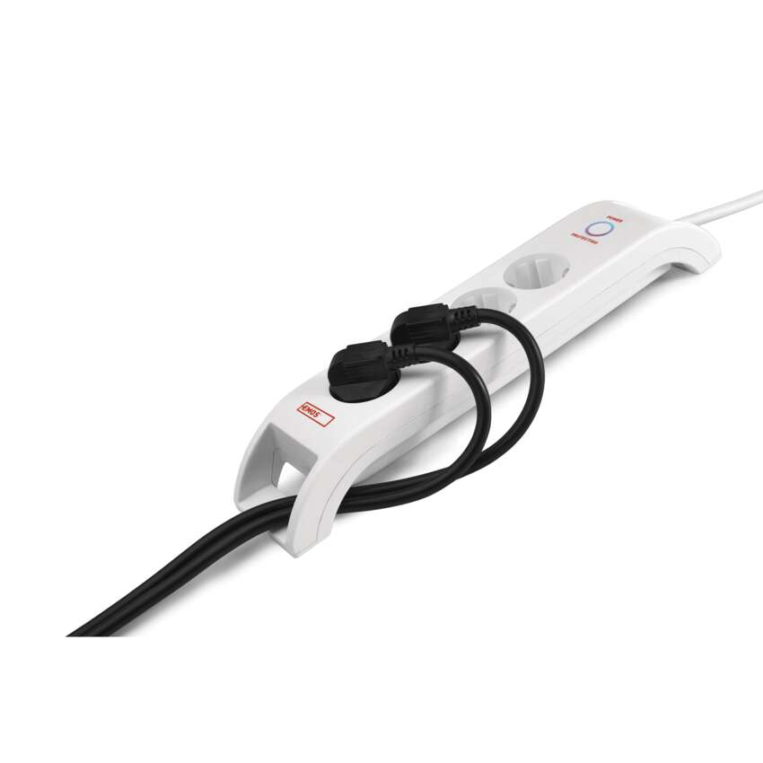 PRELUNGITOR CU PROTECTIE LA SUPRATENSIUNE SCHUKO, 900J, 4 PRIZE, CABLU 2M, ALB [8]