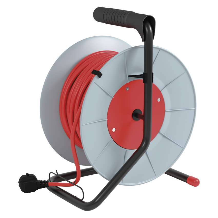 PRELUNGITOR CU TAMBUR, 25M, 4 PRIZE, 1.5MM, PVC [8]