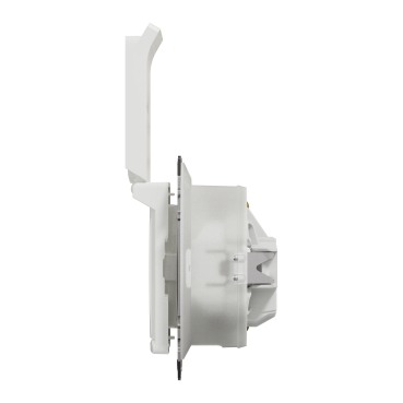 PRIZA 2P+E CU OBTURATOARE SI CAPAC ALB SEDNA [2]