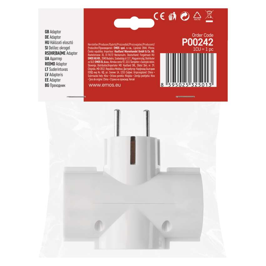 PRIZA MULTIPLA SCHUKO, 3 PRIZE ROTUNDE [7]