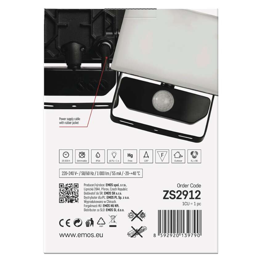 PROIECTOR LED TAMBO 10W 1000LM 4000K IP54 CU SENZOR DE MISCARE [17]