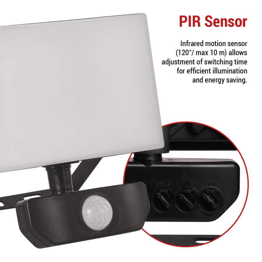 PROIECTOR LED TAMBO 20W 2000LM 4000K IP54 CU SENZOR DE MISCARE [9]