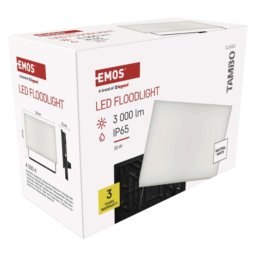PROIECTOR LED TAMBO 30W 3000LM 4000K IP65 [16]