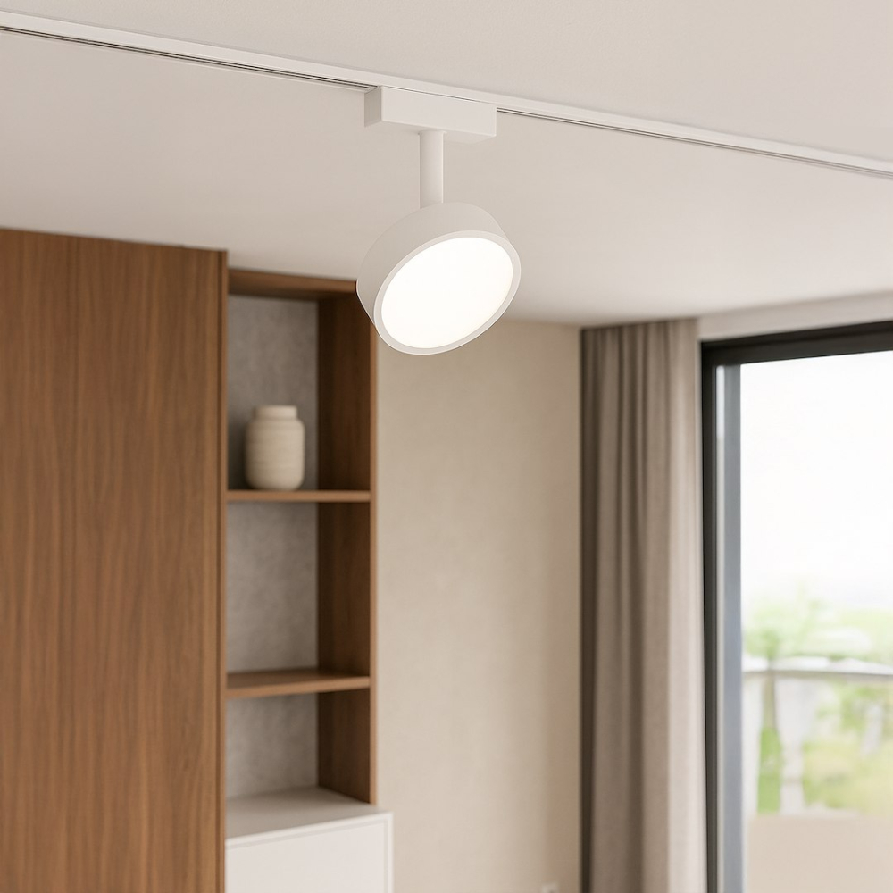 PROIECTOR ROTUND PENTRU SINA MAGNETICA SLIM, 9W, 946L, TUYA CCT, ALB, 48V [4]