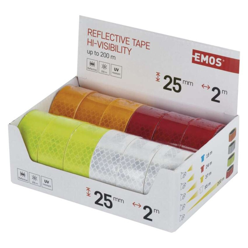 Reflective Tape 25mm/2m12 pcs, display box [2]