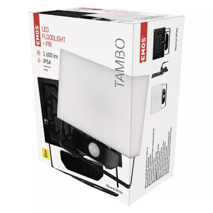 Reflector LED EMOS PIR TAMBO 20W NW  ZS2921 [1]