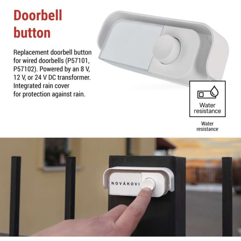 Replacement button for wired doorbells P57101, P57102 [3]