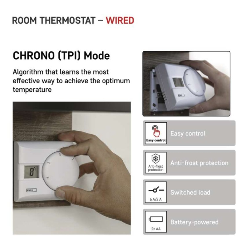 Room manual wired thermostat P5603R [3]