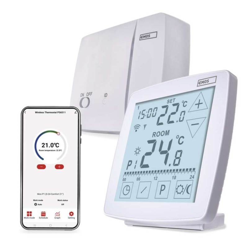 Room programmable wireless WiFi GoSmart thermostat P56211 [1]