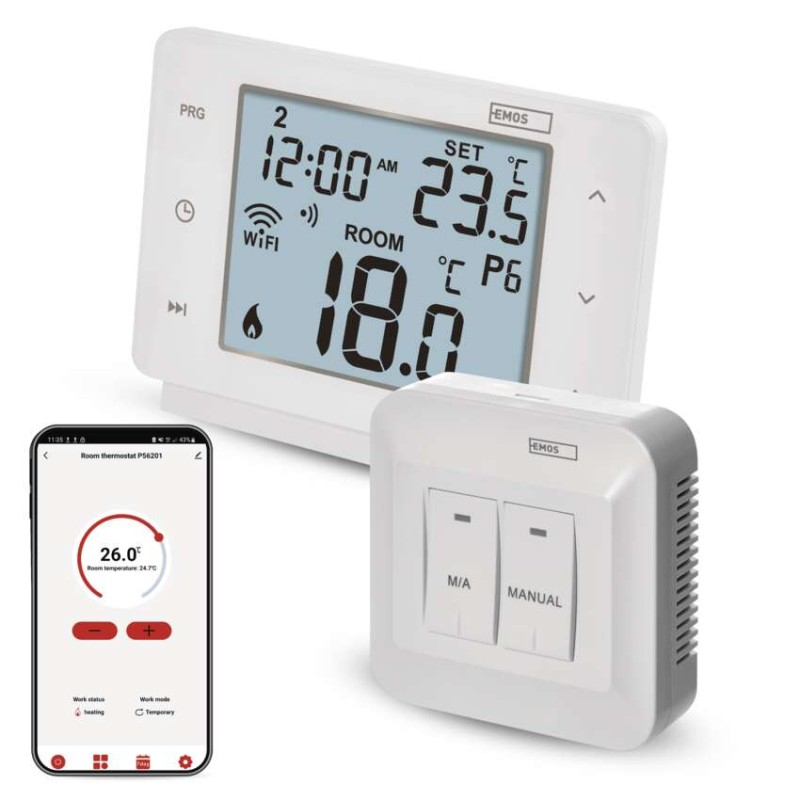 Room programmable wireless WiFi GoSmart thermostat P56211 [1]