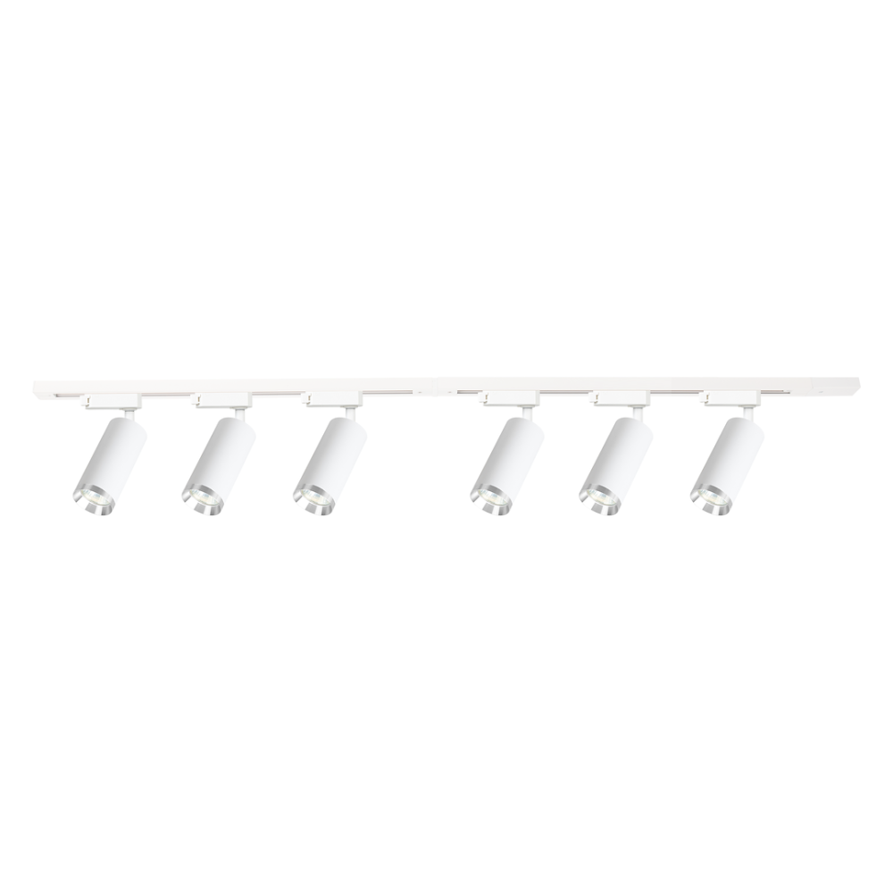SET SINA CU 6 SPOTURI MICA TRACK ALB/CROM GU10 2M [2]