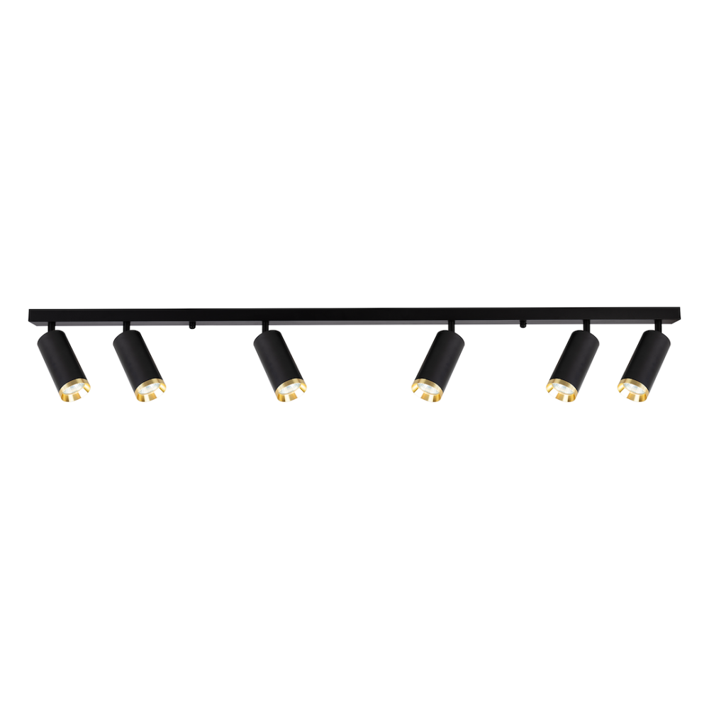 SPOT APLICAT MICA NEGRU/AURIU, 6XGU10 [2]
