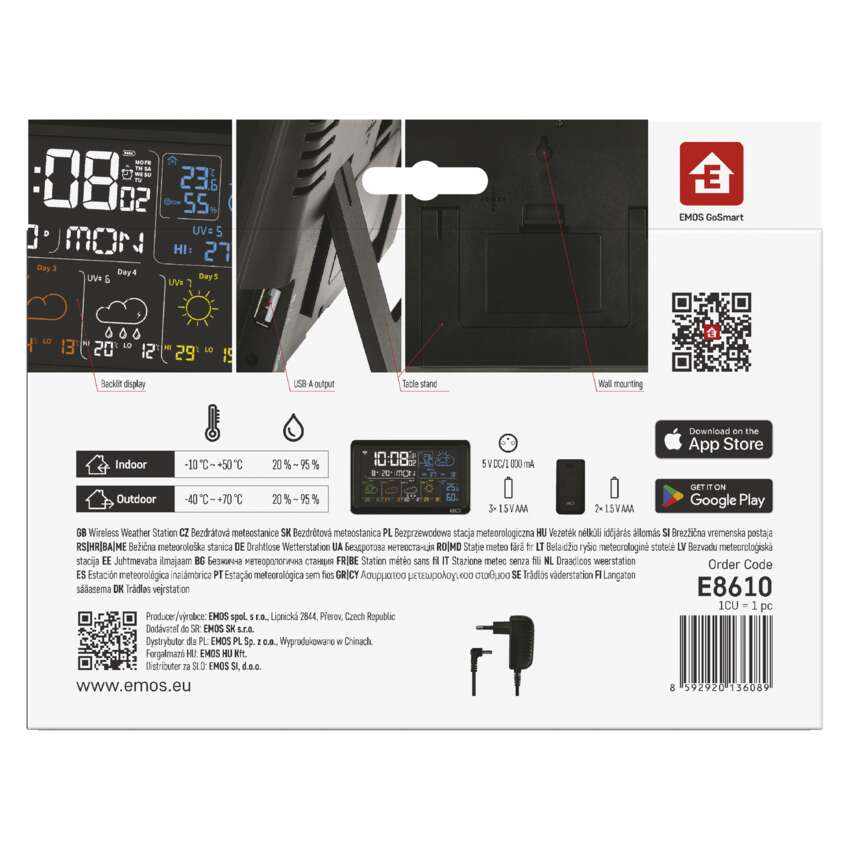 STATIE METEO WIRELESS GOSMART E8610 CU WI-FI [16]