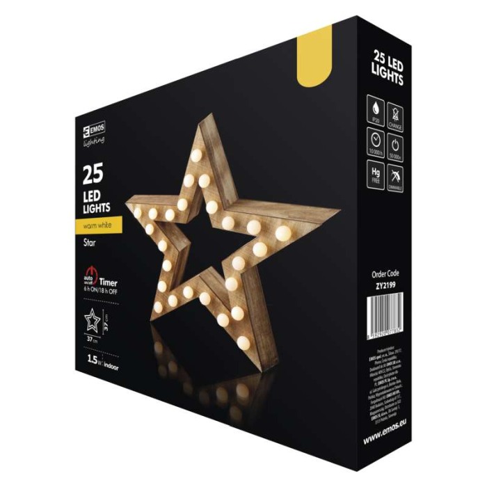 DECORATIUNE STEA LEMN [4]