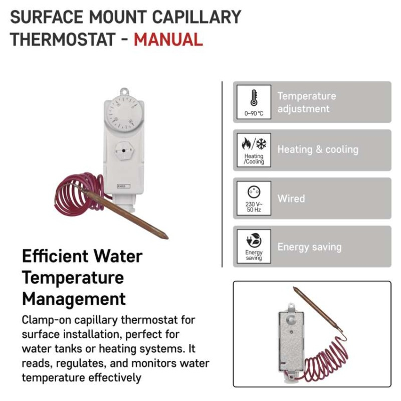 Surface mount manual capillary thermostat P5682 [2]