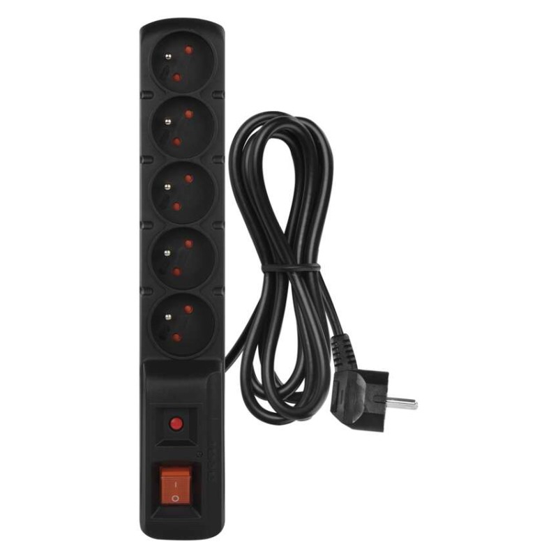 Surge Protector – 5 sockets, 1,5m, black [2]