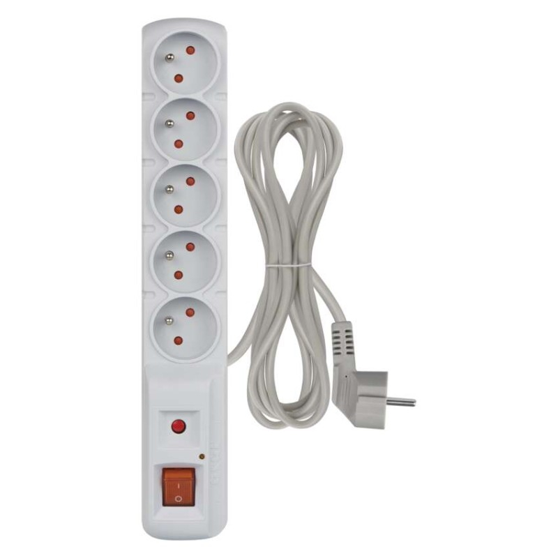Surge Protector – 5 sockets, 3m, grey [2]