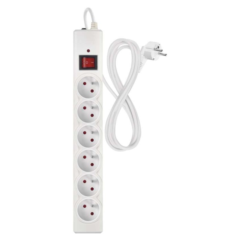Surge protector – 6 sockets, 1.5 m, white [2]