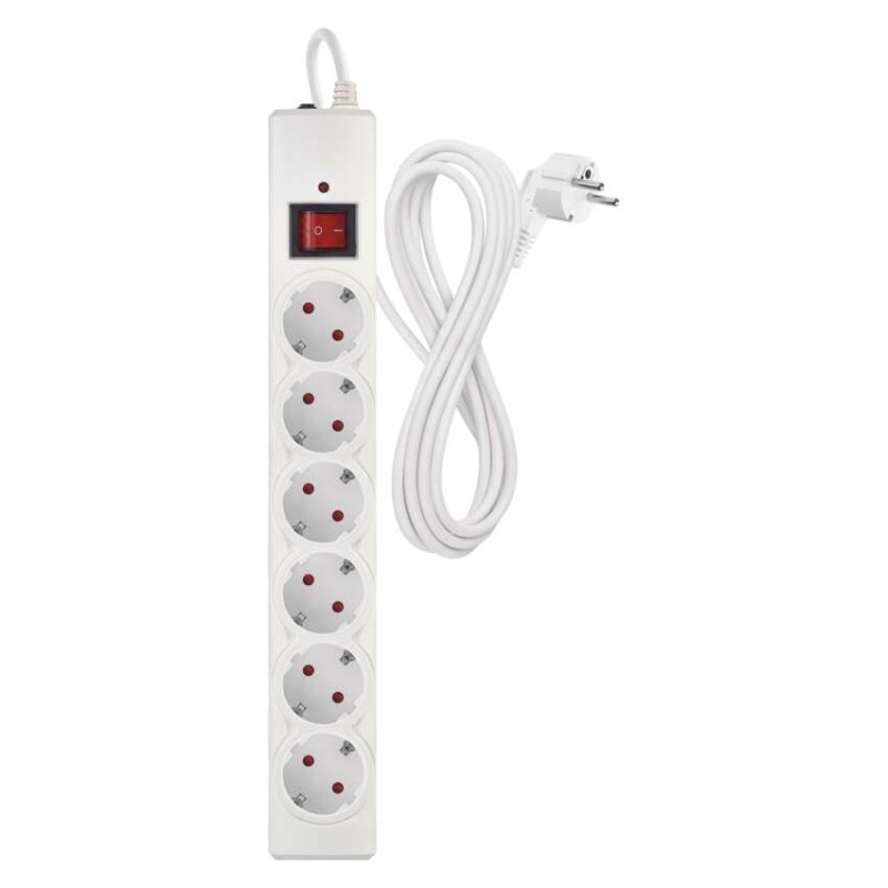 Surge protector – 6 sockets, 3 m, white [2]