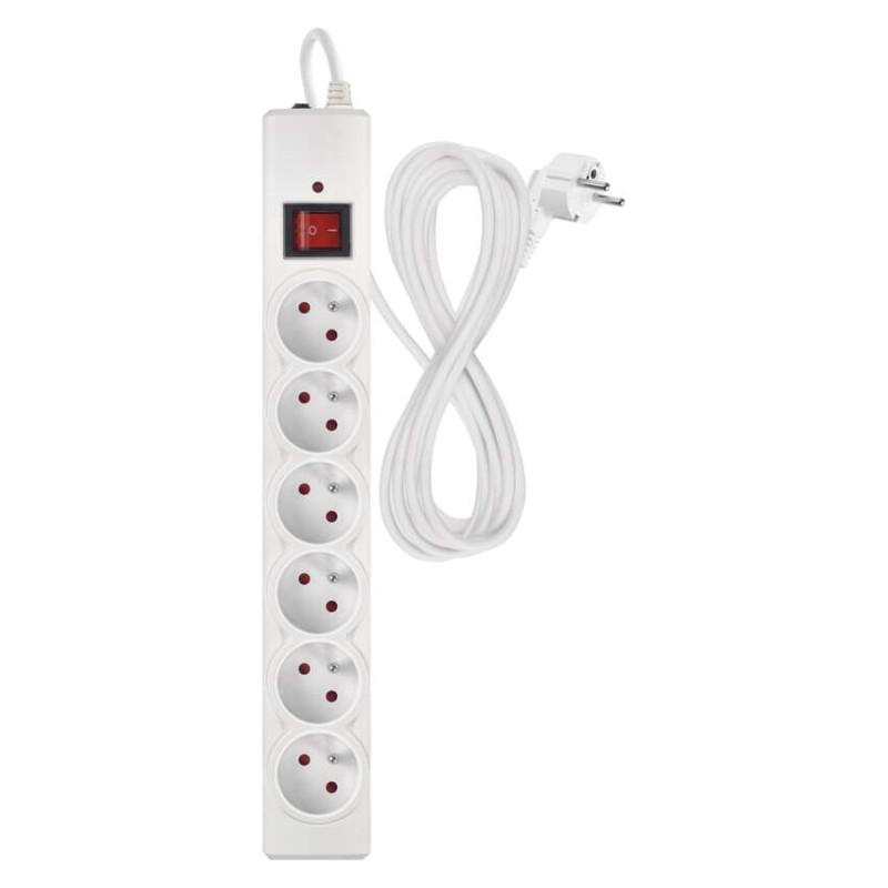 Surge protector – 6 sockets, 5 m, white [2]