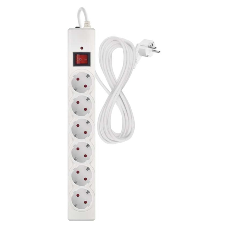Surge protector – 6 sockets, 5 m, white [2]