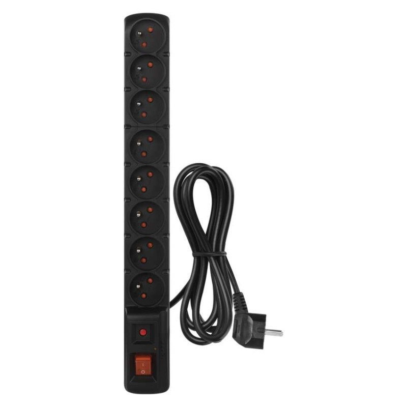Surge Protector – 8 sockets, 1,5m, black [2]