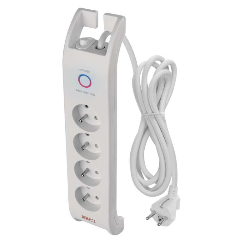 Surge Protector 900J – 4 sockets, 2m, white [1]